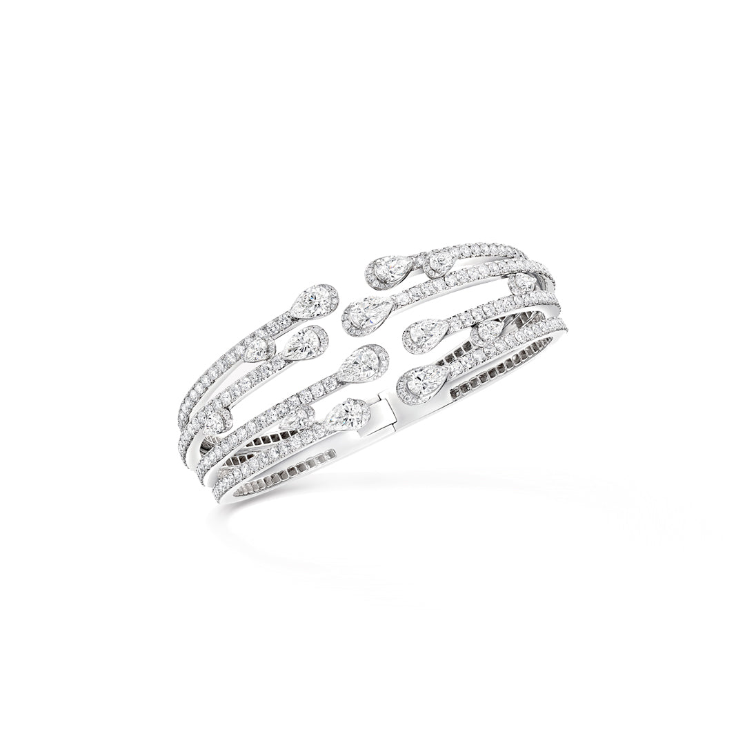 Duet Multi-strand Diamond Bangle
