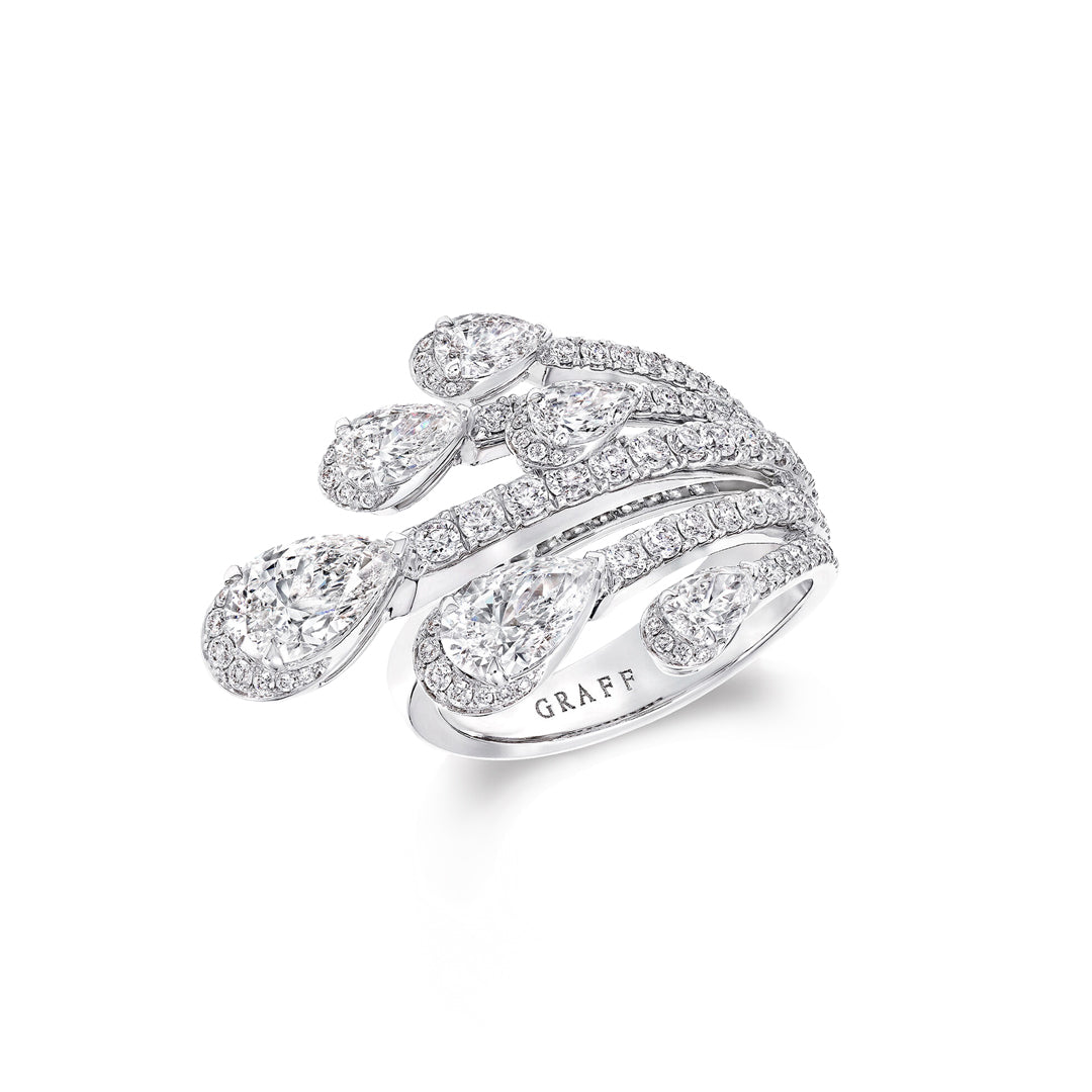 Duet Pear Shape Diamond Ring