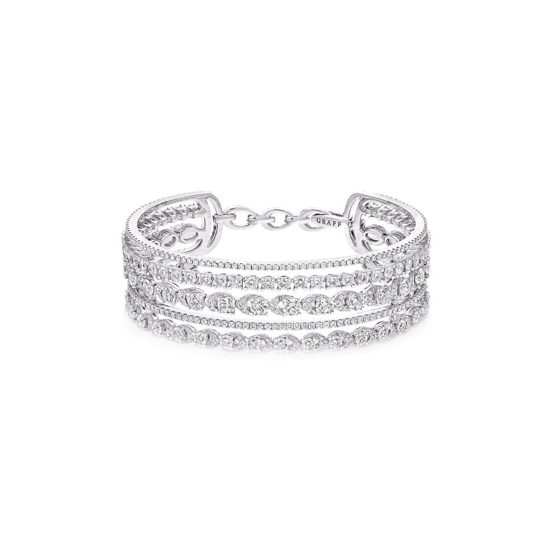 Graff Gateway Five Row Diamond Bangle