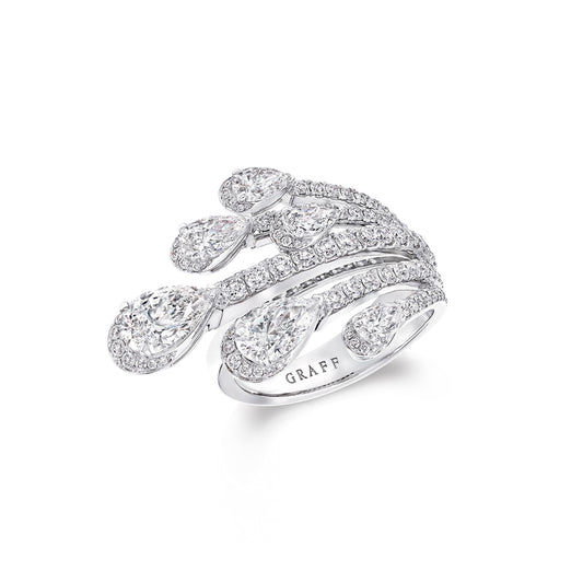 Duet Pear Shape Diamond Ring