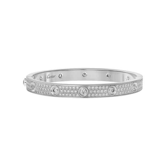 LOVE BRACELET, DIAMOND-PAVED