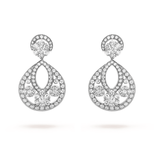 Snowflake earrings, small model